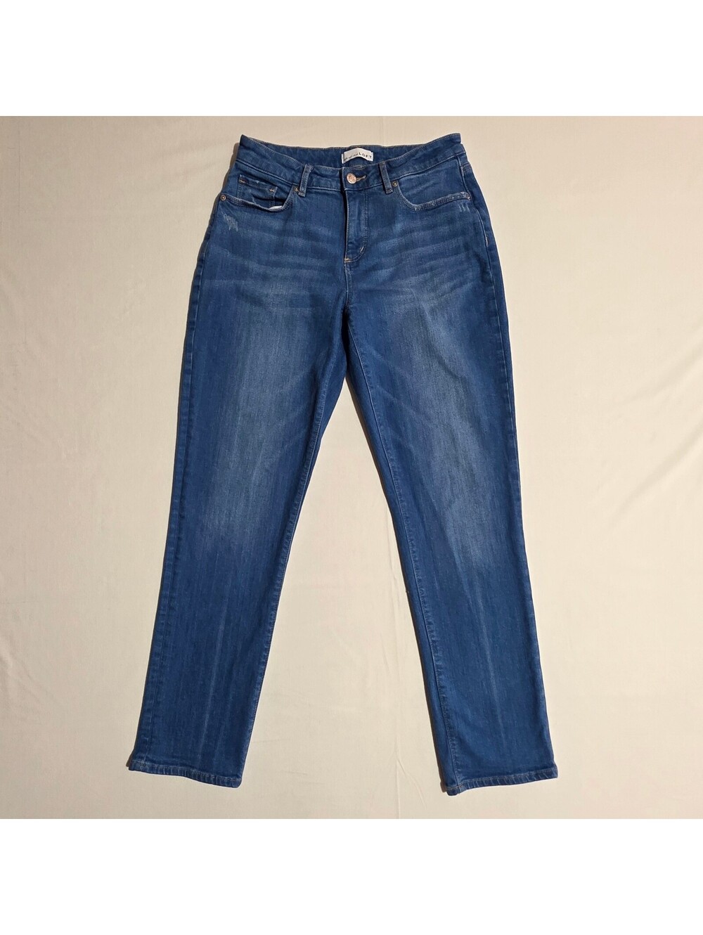 LOFT The Girlfriend Blue Denim Jeans Size 4 / 27 Waist